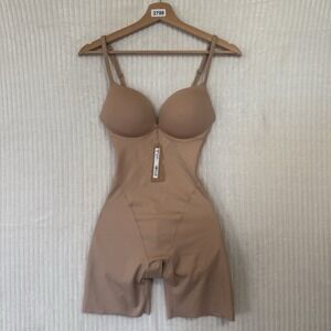 SKIMS Ultimate Body Push Up Butt Enhancing Mid-Thigh Bodysuit Clay Sz XS NWT